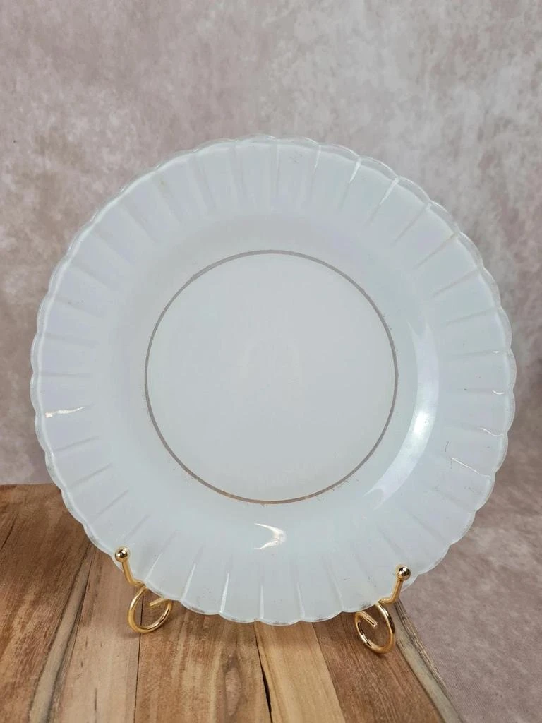 Lot de 2 assiettes vintage Duralex blanches – photo 2